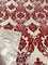 1 Yard Damask Flocking Taffeta Fabric 58" Wide Elegant Velvet Design for Weddings & Decor